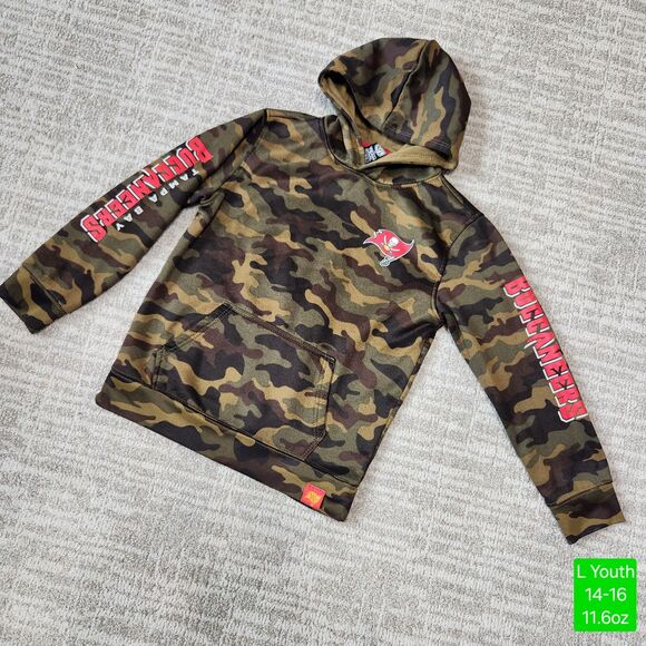 NFL Other - NFL Tampa Bay Buccaneers Youth Camo Hoodie Sweatshirt Size Large 14-16
